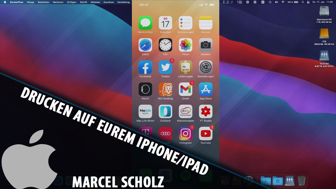 Drucken auf eurem iPhone und iPad Scholziallvideo